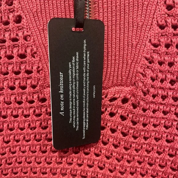 NWT Varley Bains 1/2 Zip Tank size xs. Color: Rose Wine - Picture 4 of 6